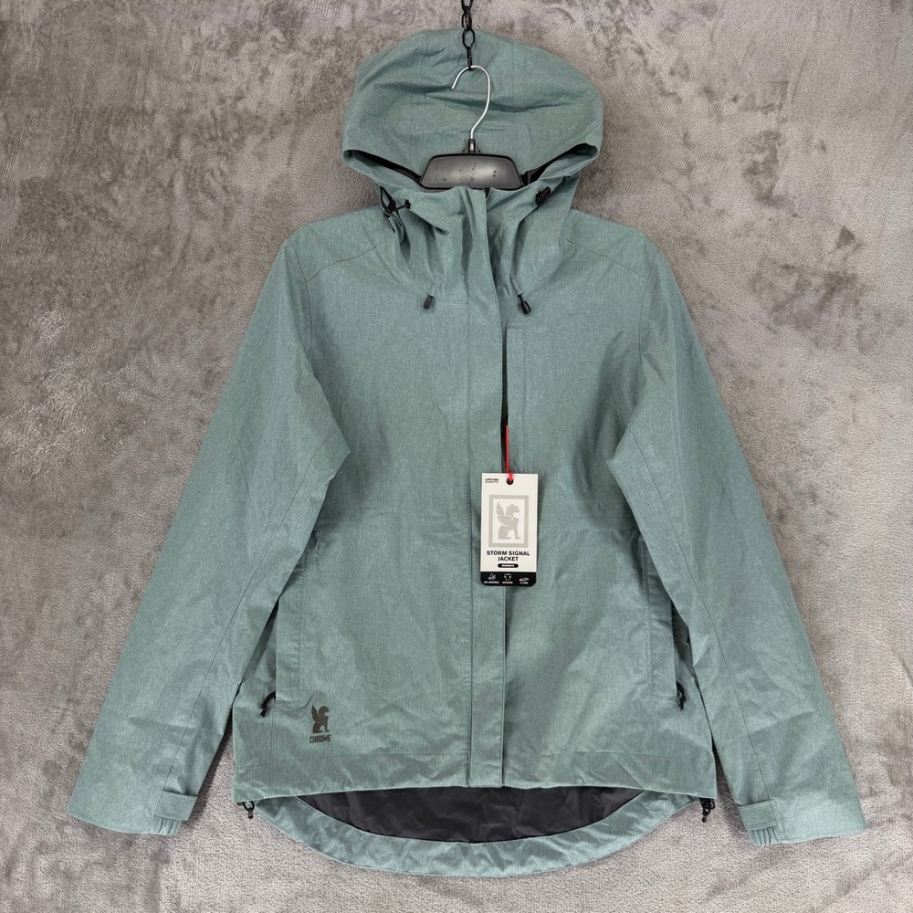 Chrome Industries Storm Signal Jacket Lead Green Waterproof Shell AP-413 Large